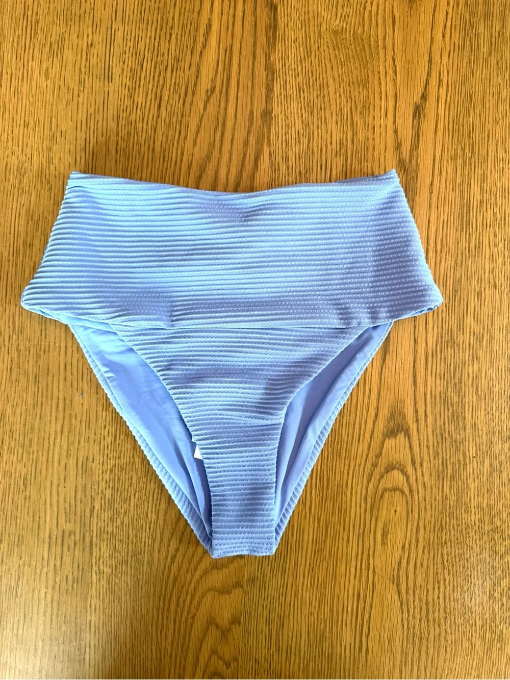 L*Space for Anthropologie Desi Bikini Bottom Lt Blue High Rise Size XS & S NWT